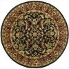 Safavieh HG953A-4R 3 ft. - 6 in. x 3 ft. - 6 in. Round; Traditional Heritage Black And Red Hand Tufted Rug -Rugs&Mats Official Shop Unbeatablesale20Inc sfvh39222xx650xxe16854