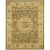Safavieh HG954A-8 7 ft. - 6 in. x 9 ft. - 6 in. Large Rectangle; Traditional Heritage Green And Taupe Hand Tufted Rug -Rugs&Mats Official Shop Unbeatablesale20Inc sfvh39254xx1200xxb1e301