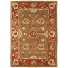 Safavieh HG963A-4 4 ft. x 6 ft. Small Rectangle; Traditional Heritage Beige And Rust Hand Tufted Rug -Rugs&Mats Official Shop Unbeatablesale20Inc sfvh39365xx650xxf25161