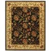 Safavieh HK141B-8SQ 8 ft. x 8 ft. Square; Country & Floral Chelsea Black Hand Hooked Rug -Rugs&Mats Official Shop Unbeatablesale20Inc sfvh39945xx650xx070cea