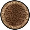 Safavieh HK15A-3R 3 ft. x 3 ft. Round; Transitional Chelsea Black And Brown Hand Hooked Rug -Rugs&Mats Official Shop Unbeatablesale20Inc sfvh40088xx650xx0804b2