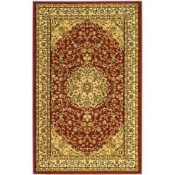 Safavieh LNH222B-216 2 ft. 3 in. x 16 ft. Runner Lyndhurst Red & Ivory Traditional Rug