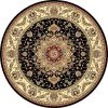 Safavieh LNH329A-5R 5 ft. 3 in. x 5 ft. 3 in. Round Lyndhurst Black & Ivory Traditional Rug -Rugs&Mats Official Shop Unbeatablesale20Inc sfvh43986xx650xxde4aa0