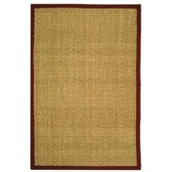 Safavieh NF114D-6SQ 6 x 6 ft. Square Casual Natural & Red Natural Fiber Rug