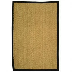 Safavieh NF115C-5 5 x 8 ft. Medium Rectangle Casual Natural & Black Natural Fiber Rug