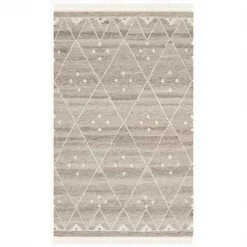 Safavieh NKM316B-5 5 x 8 ft. Rectangle Casual Natural Kilim Natural & Ivory Area Rug