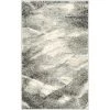 Safavieh RET2891-8012-3 3 x 5 ft. Rectangle Contemporary Retro Grey & Ivory Shag Rug