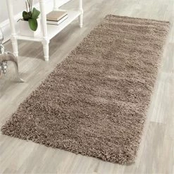 Safavieh SG151-2424-27 2 ft. 3 in. x 7 ft. Runner Taupe California Shag Rug