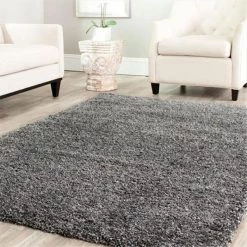 Safavieh SG151-8484-7SQ 6 ft. 7 in. x 6 ft. 7 in. Square Dark Grey California Shag Rug