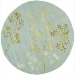 Safavieh SOH316C-8R 8 x 8 ft. Round Contemporary Soho Light Blue & Multicolor Hand Tufted Rug