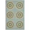 Safavieh SOH719C-4R 4 x 4 ft. Round Contemporary Soho Light Blue & Multi Color Hand Tufted Rug