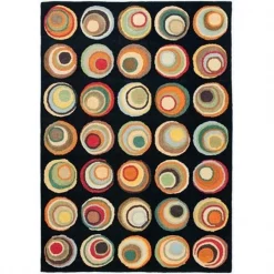 Safavieh SOH921A-8 7 ft. 6 in. x 9 ft. 6 in. Large Rectangle Contemporary Soho Black & Multicolor Hand Tufted Rug