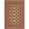 Safavieh VER099-0421-5 5 ft. 3 in. x 7 ft. 7 in. Rectangle Indoor & Outdoor Veranda Black & Creme Traditional Rug
