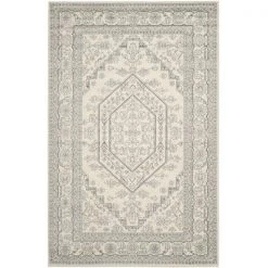 Safavieh ADR108B-8 Adirondack Power Loomed Rectangle Rug; Ivory - Silver; 8 x 10 ft.