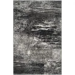 Safavieh ADR112A-24 Adirondack Power Loomed Rectangle Rug; Silver - Black; 2 ft. 6 in. x 4 ft.