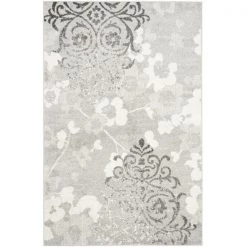 Safavieh ADR114B-8 Adirondack Power Loomed Rectangle Rug; Silver - Ivory; 8 x 10 ft.