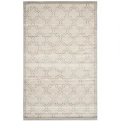 Safavieh AMT412E-8 Amherst Power Loomed Rectangle Rug; Ivory - Light Grey; 8 x 10 ft.