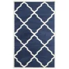 Safavieh AMT421P-27 Amherst Power Loomed Rectangle Rug; Navy - Beige; 2 ft. 3 in. x 7 ft. -Rugs&Mats Official Shop Unbeatablesale20Inc sfvh56812xx650xx73b13b
