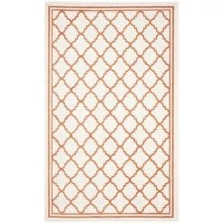 Safavieh AMT422F-8 Amherst Power Loomed Rectangle Rug; Beige - Orange; 8 x 10 ft.