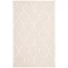 Safavieh CAM134M-6 Cambridge Hand Tufted Medium Rectangle Rug; Light Pink - Ivory; 6 x 9 ft.