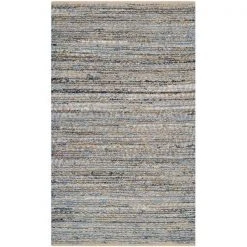 Safavieh CAP350A-26 Cape Cod Hand WOVEN Runner Rug; Natural - Blue; 2 ft. 3 in. x 6 ft.
