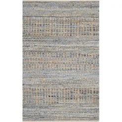 Safavieh CAP353A-2 Cape Cod Hand WOVEN Accent Rug; Natural - Blue; 2 x 3 ft.