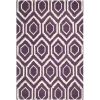 Safavieh CHT731F-3 Chatham Hand Tufted Rectangle Rug; Purple - Ivory; 3 x 5 ft. -Rugs&Mats Official Shop Unbeatablesale20Inc sfvh60959xx650xxba05ed