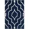 Safavieh CHT736C-25 Chatham Hand Tufted Rectangle Rug; Dark Blue - Ivory; 2 ft. 3 in. x 5 ft. -Rugs&Mats Official Shop Unbeatablesale20Inc sfvh61145xx650xx6cbc8c