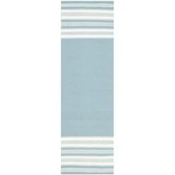 Safavieh DHU601C-28 Dhurries Hand Woven Flat Weave Rectangle Rug; Turquoise; 2 ft. 6 in. x 8 ft.