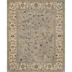 Safavieh HG862A-28 Heritage Hand Tufted Rectangle Rug; Beige - Grey; 2 ft. 3 in. x 8 ft.