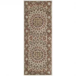 Safavieh HG914B-214 Heritage Hand Tufted Runner Rug; Blue - Grey; 2 ft. 3 in. x 14 ft.