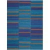 Safavieh KLM817A-4 Kilim Hand Woven Flat Weave Rectangle Rug; Blue - Multi; 4 x 6 ft. -Rugs&Mats Official Shop Unbeatablesale20Inc sfvh64128xx650xx1d6983