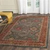Safavieh MAH655C-6 Mahal Power Loomed Rectangle Rug; Navy - Red; 6 ft. 7 in. x 9 ft. 2 in.