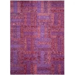 Safavieh MNC214L-5 Monaco Power Loomed Rectangle Rug; Purple - Multi; 5 ft. 1 in. x 7 ft. 7 in.