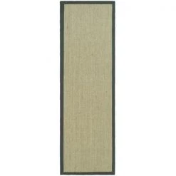 Safavieh NF441B-214 Natural Fiber Power Loomed Runner Rug; Marble - Grey; 2 ft. 6 in. x 14 ft.