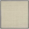 Safavieh NF443B-6SQ Natural Fiber Power Loomed Square Rug; Marble - Grey; 6 x 6 ft.