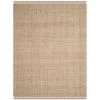 Safavieh NF467A-6SQ Natural Fiber Hand Woven Square Rug; Natural; 6 x 6 ft.