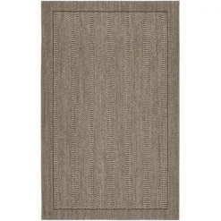 Safavieh PAB322D-3 Palm Beach Power Loomed Small Rectangle Rug; Silver; 3 x 5 ft.