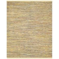 Safavieh RAR121H-8 Rag Rug Hand Woven Large Rectangle Rug; Yellow - Multi; 8 x 10 ft.