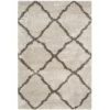 Safavieh SGB489D-5 Belize Shag Power Loomed Rectangle Rug; Taupe - Grey; 5 ft. 1 in. x 7 ft. 6 in. -Rugs&Mats Official Shop Unbeatablesale20Inc sfvh67598xx650xx23b9ef