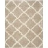 Safavieh SGD257D-9 Dallas Shag Power Loomed Rectangle Rug; Beige - Ivory; 8 ft. 6 in. x 12 ft.