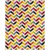 Safavieh SGK565A-8 Safavieh Kids Shag Power Loomed Rectangle Rug; Ivory - Multi; 8 x 10 ft.