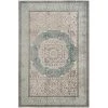 Safavieh SOF365A-4 Sofia Power Loomed Rectangle Rug; Light Grey - Blue; 4 x 5 ft. 7 in.