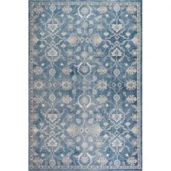 Safavieh SOF386C-9 Sofia Power Loomed Rectangle Rug; Blue - Beige; 9 x 12 ft.