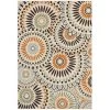 Safavieh VER091-0712-7SQ Veranda Power Loomed Square Rug; Cream - Chocolate; 6 ft. 7 in. x 6 ft. 7 in.