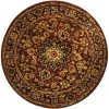 Safavieh CL362A-4R Classic 3.5 ft. x 3.5 ft. Hand Tufted Round Rug - Burgundy-Navy -Rugs&Mats Official Shop Unbeatablesale20Inc sfvh8132xx650xx4902cf