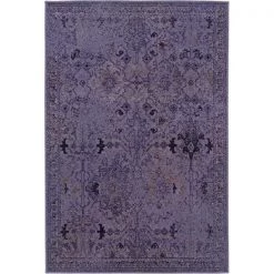 Sphinx By Oriental Weavers Oriental Weavers Revival 8023M 2x3 Rectangle - Purple/ Grey-Polypropylene