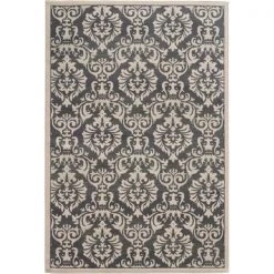 Sphinx By Oriental Weavers Oriental Weavers Brentwood 530K9 8x10 Rectangle - Charcoal/ Ivory-Polypropylene