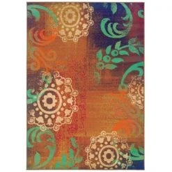 Sphinx By Oriental Weavers Oriental Weavers Emerson 2822A 8x10 Rectangle - Brown/ Blue-Polypropylene