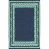 Sphinx By Oriental Weavers Oriental Weavers Meridian 9650B 5x8 Rectangle - Navy/ Green-Polypropylene -Rugs&Mats Official Shop Unbeatablesale20Inc sphx11405xx650xx0c80e3